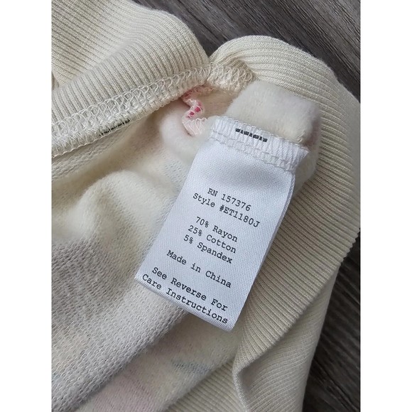 Evy's Tree Vivie in Bright Floral Sweatshirt Cardigan Sweater Size Large L - Picture 15 of 16